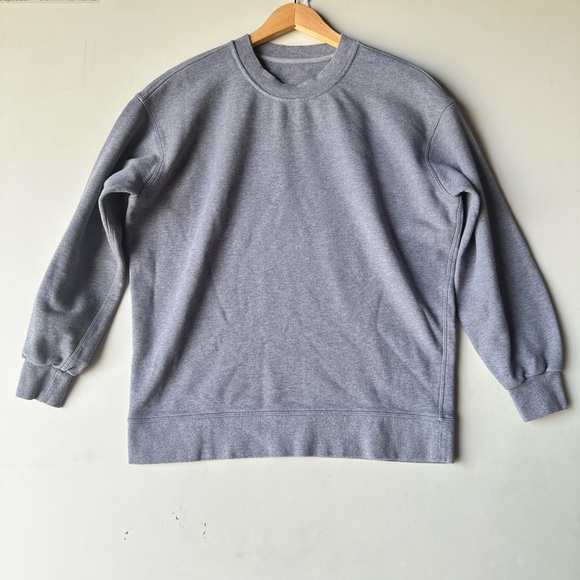 LULULEMON Women’s Gray Long Sleeve Oversized Crew Neck Sweatshirt M - Picture 1 of 5
